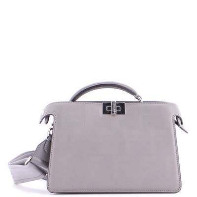 Fendi Peekaboo ISeeU XCross Bag Zucca Leather