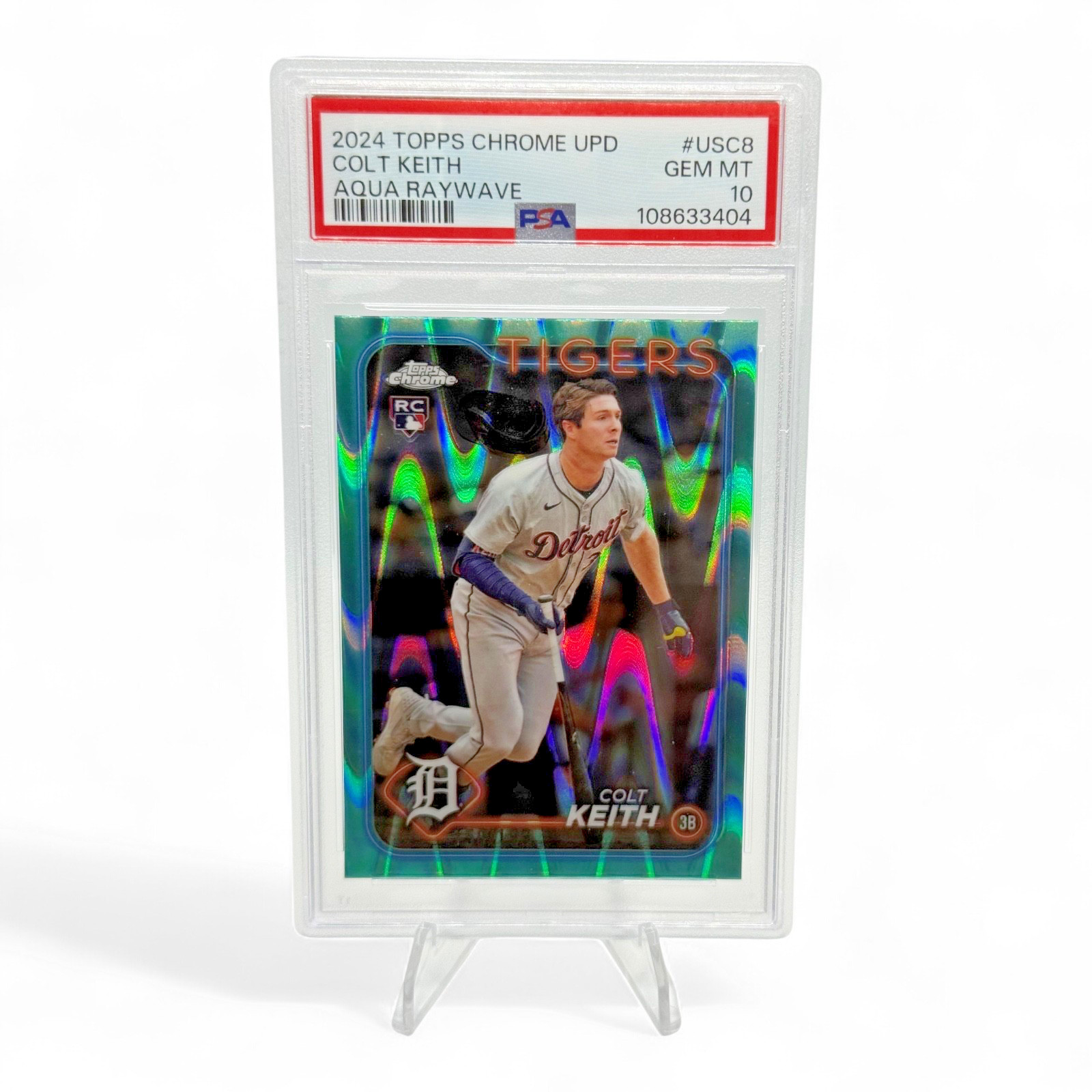 2024 Topps Chrome - Colt Keith #2 Aqua Raywave Refractor /199 (RC)