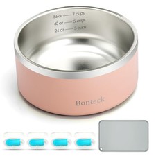 Dog Bowl - Dog Water and Food Anti Rust  Non Slip Metal Bowls Large, Spill P...
