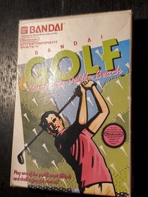 Bandai Golf: Challenge Pebble Beach (Nintendo NES, 1989) Box & Manual [NO GAME]