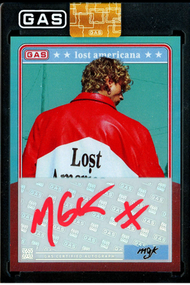 2025 MACHINE GUN KELLY GAS Card MGK AUTO AUTOGRAPH BLUE #1/15