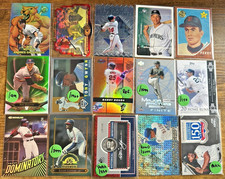 Baseball MLB 15 Card Lot - 7 Numbered Cards, Patches, Refractors, Inserts