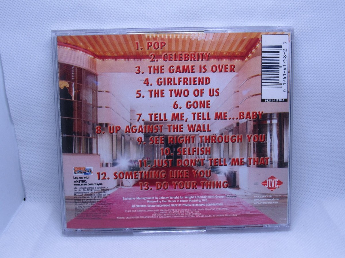 NSYNC – Celebrity CD 2001 Pop Justin Timberlake Jive Records