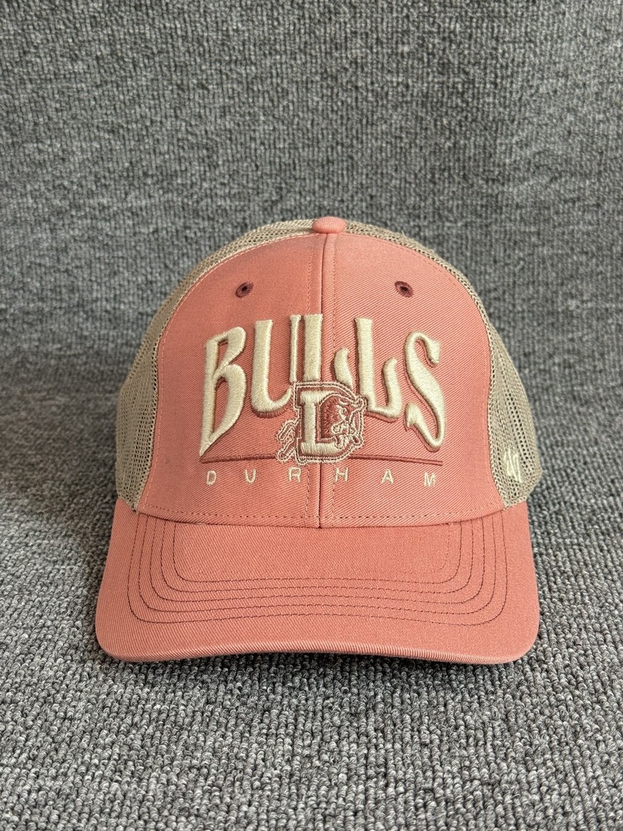 '47 Brand Durham Bulls Trucker Snapback Pink Tan One Size Mesh Back Hat