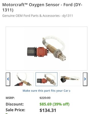 Genuine Motorcraft Oxygen Sensor  DY-1311