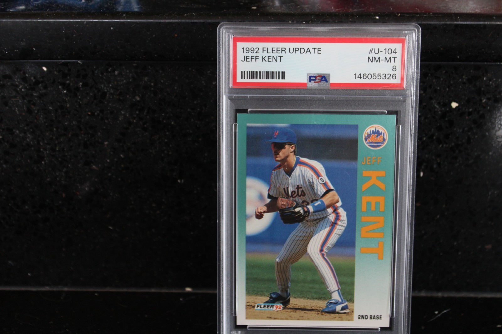 1992 Fleer Update Jeff Kent Rookie Card PSA 8 NM-MT HOF RC METS!