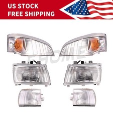 For Mitsubishi Fuso Fe140 Fe145 Fe180 Lh Rh Headlight With Corner Marker Lights