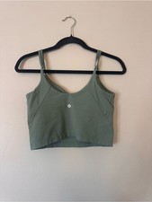 lululemon athletica Olive Green Strappy Sports Bra