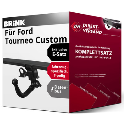 Für Tourneo C. Typ V710 / NXN (Brink) Anhängerkupplung abnehmbar + E-Satz 7pol