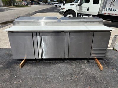 Fagor FPT-93 93'' Three Section Refrigerated Pizza Prep Table w/ 3 Doors