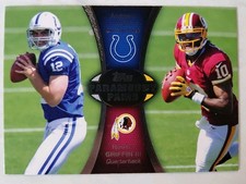 2012 Topps NFL Andrew Luck/Robert Griffin III Paramount Pairs Rookie Insert Card