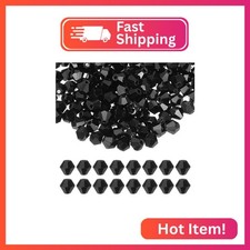 PATIKIL 4mm Bicone Crystal Beads, 400 Pcs Glass Faceted Bicone Beads Loose Space