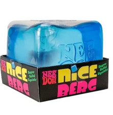 NeeDoh Nice Berg Blue XL Giant Nee Doh Niceberg Solid Squish Cube Block - NEW