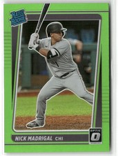 2021 Donruss Optic Nick Madrigal Lime Green Chicago White Sox #49