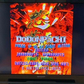 Sega Saturn DoDonPachi Satakore Cave Tested w/ Manual Japan