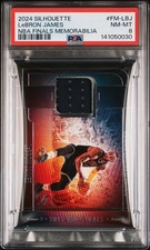 PSA 8 - 2024-25 Silhouette LeBron James 2016 NBA Finals Patch Game Worn Jersey