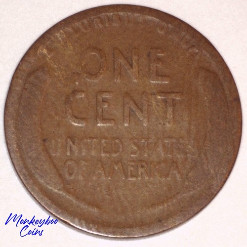 1915 D Lincoln Wheat Cent -Improper Alloy Mix Wood Grain Woody - Rare Error Coin - Picture 3 of 4