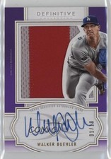 2020 Topps Definitive Collection Relic Purple 1/10 Walker Buehler Auto v9t