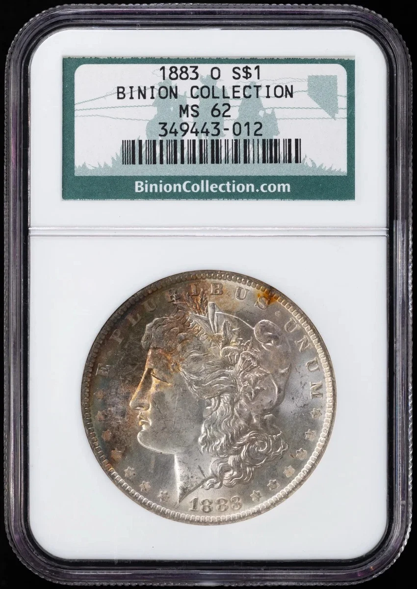 Silver MS 62 Graded 1883 Year Morgan US Dollars (1878-1921) for