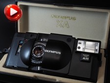 New Seal US 1-Yr Wty Olympus XA A11 w/Case 35mm Film Camera J421