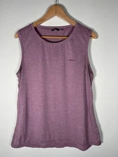 Rohan Ladies Size Top Large UK 12-14 Lilac Lightweight Active Vapour Vest
