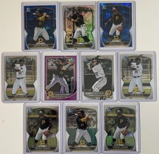 Pittsburg Pirates Lot Of 10 Cards, Numbered Parallels, Refractors, Sapphire,Base