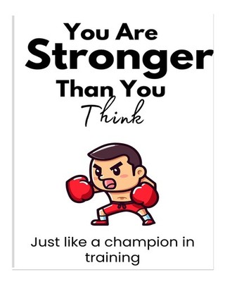 Motivierende Box-Wandkunst Du Bist St�rker Modern Motivational Boxing