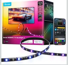 Govee TV LED Backlight 2, 14.4ft Cuttable TV Lights for 32-70 Inch...