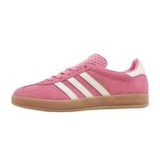 Adidas Gazelle Indoor Women's Size 7.5 - 9.5 Sneaker Pink White Gum Casual Shoe