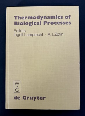 #ad Thermodynamics of Biological Processes 1978 HC 1st Ed VG Lamprecht Zotin RARE $205.00