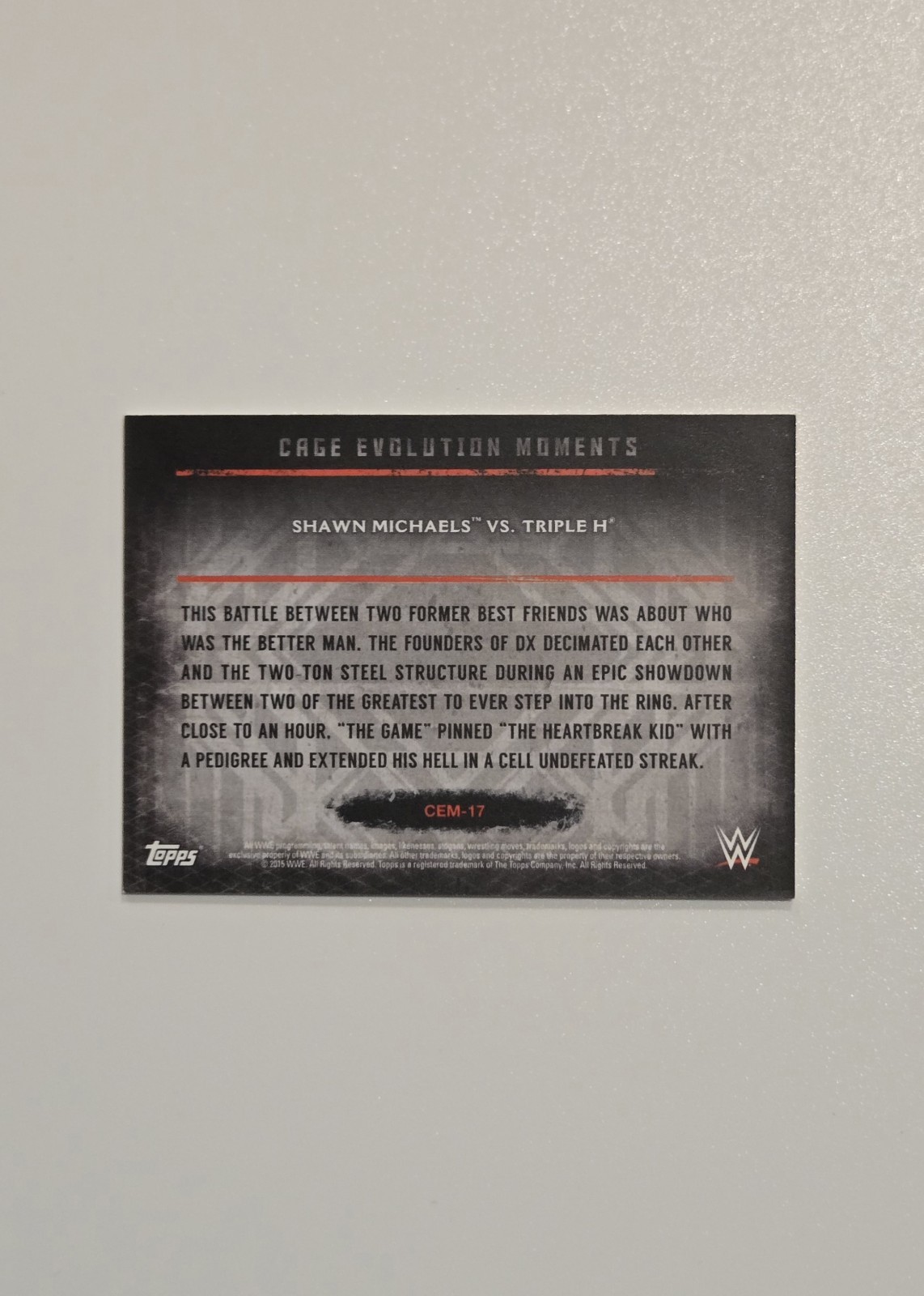 2015 Topps WWE  Shawn Michaels Triple H Auto Card # CEM-17  📈🔥 view 3
