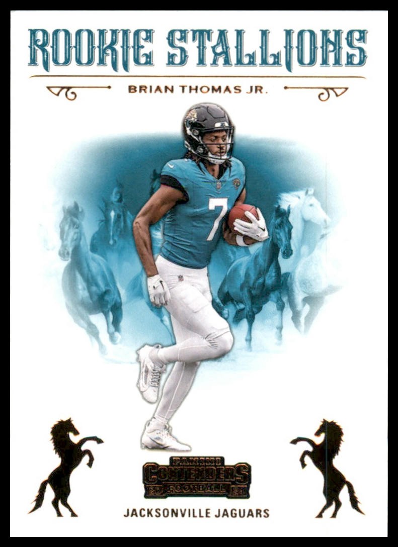 2024 Panini Contenders #14 Brian Thomas Jr. Rookie Stallions