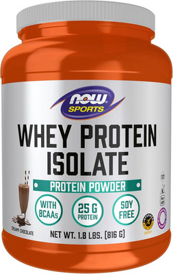 Sports Nutrition, Whey Protein Isolate, 25 G with Bcaas, Creamy Chocolate Powder