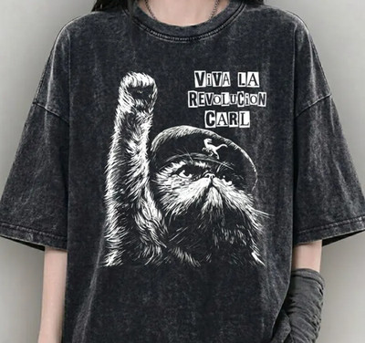 Viva La Revolucion Carl Cat T-Shirt