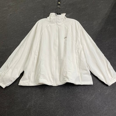 NIKE Skims Stretch Nylon Oversized Jacket Women's Size M White