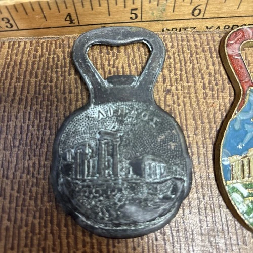 Vintage Greek Copper Bottle Opener made in Greece Kallitechniki Moschato