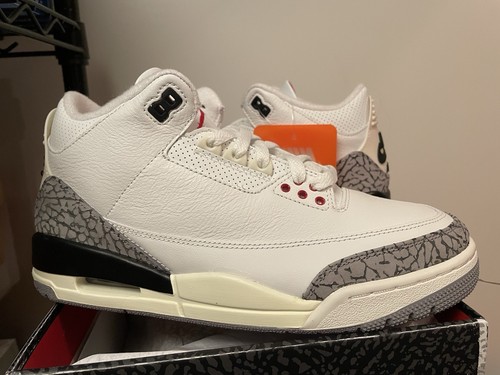 2023 NUOVE Nike Air Jordan Retro 3 cemento taglia 8,5 reimmaginate AUTENTICHE DN3707-100 - Foto 1 di 14
