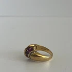 New ListingVintage 14 KT Gold Over Sterling Silver,  Amethyst and Diamond Ring - 6