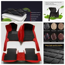 Fit For Mini Cooper luxury waterproof leather Car Floor Mats Carpets auto Liners