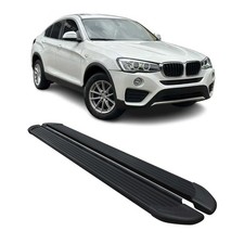 Seitenschweller Trittbretter Schweller f�r BMW X4 F26 2013-2018 Alu Schwarz