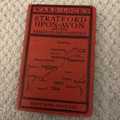 1960s Ward Locks Red Guide Stratford Upon avon & The Shakespeare Country & MAP