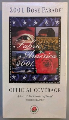 2001 ROSE PARADE Official Coverage VHS Fabric Of America SEALED RARE
