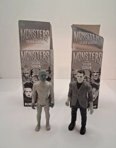BLINDBOX Monsters of the Silver Screen Frankenstein and Mummy Figures, 14+ Years