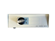 DB25 2 Way Data Switch Box with Rotary Dial for PC Data Serial Peripherals