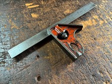 Vintage Rabone Chesterman Sliding Combination Mitre Square. Made in England