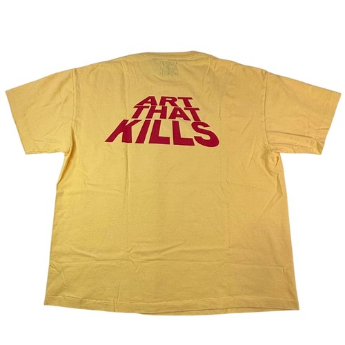 Gallery Dept Art That Kills Tee Yellow Red Graphic ATKS-1045 Mens Large NEW