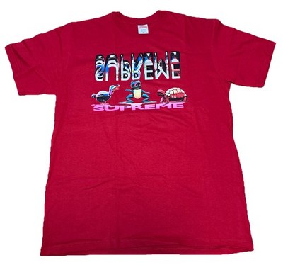 DS Supreme Friends Tee Red sz M F/W 17 Bogo T Box logo animals medium rare