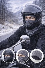 Thermal Winter Hat Neck Gaiter Headband Set Ski Bike Cold Weather