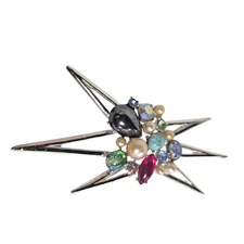 Rare 1950's Emmons Atomic Starburst Brooch **FREE SHIPPING**