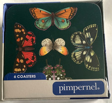 Image of Portmeirion Pimpernel Botanic Garden Harmony Coaster Set of 6 NIB